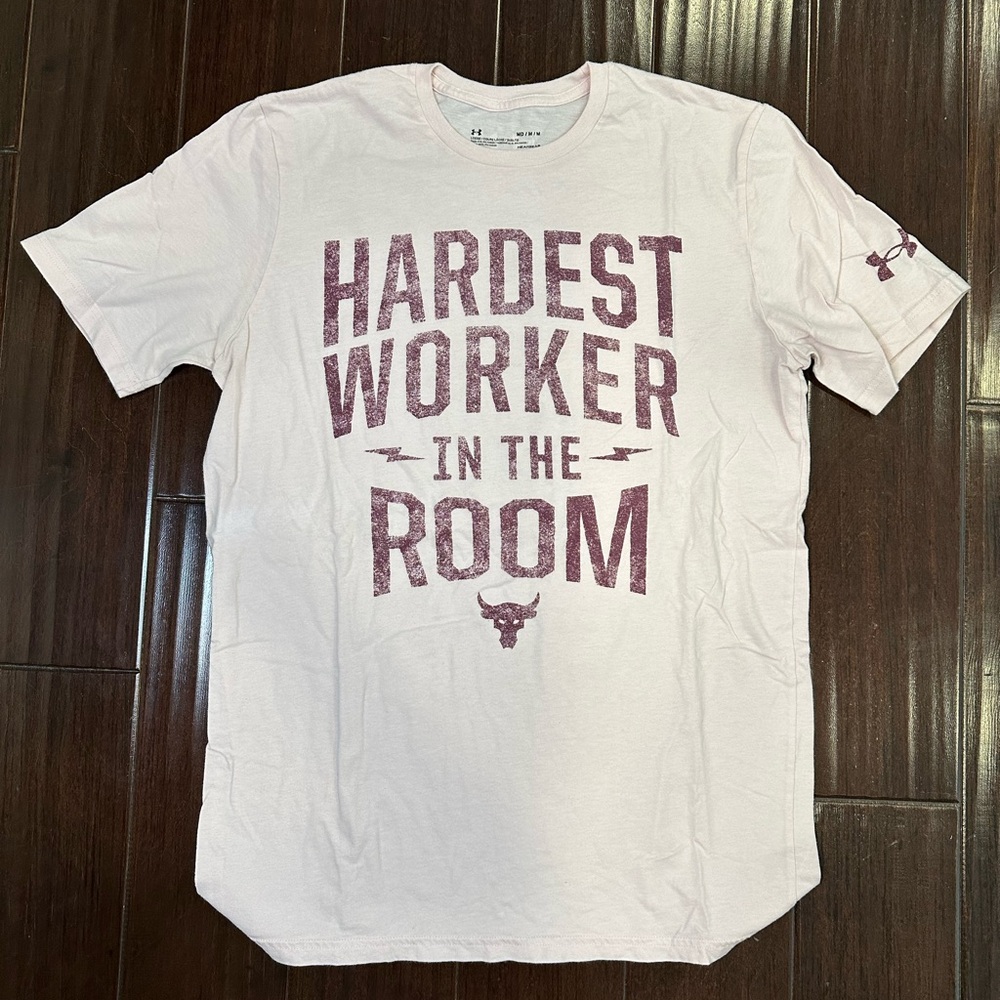 Under Armour Project Rock Men's Pink Graphic T-Shirt